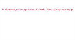 Desktop Screenshot of majstershop.pl