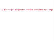 Tablet Screenshot of majstershop.pl